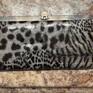 Silver and Black wallet